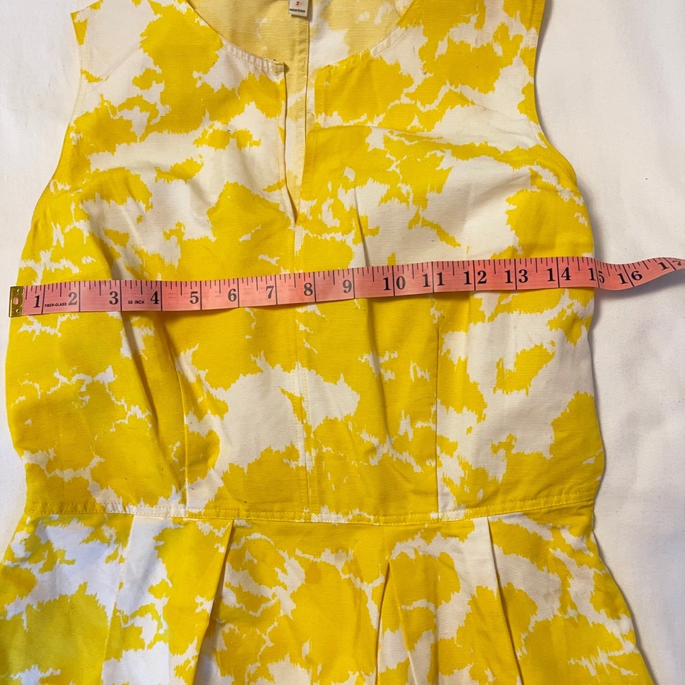 Gap yellow cotton and peplum blouse